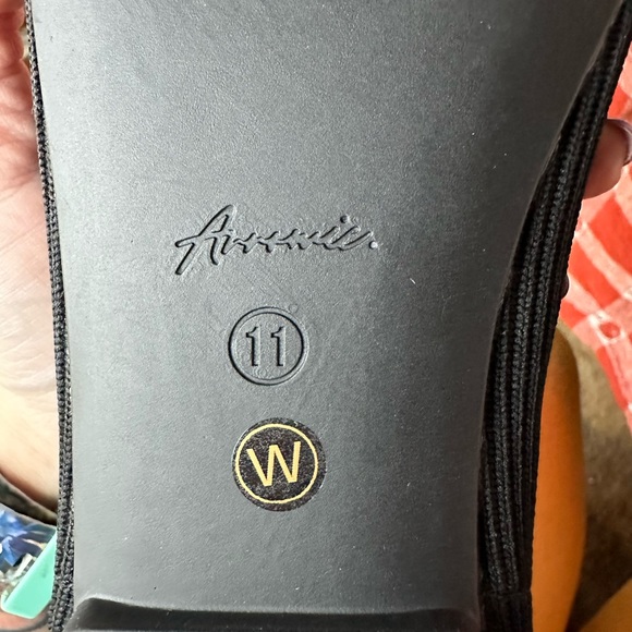 Arromic Black Flats Shoes for Women, Square Toe Ballet Flats Shoes 11 Wide - Picture 5 of 9